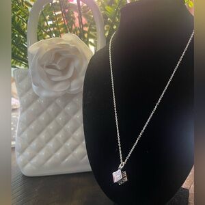 Tiffany & Co. Atlas Cube 925 Sterling Silver 16” Necklace